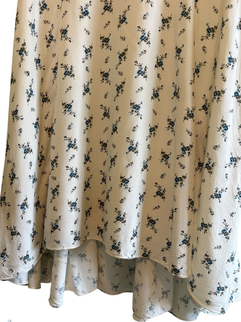 Ralph Lauren DENIM & SUPPLY | Blue Floral V-Neck Summer Dress 12 Cottagecore - Picture 6 of 14